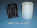 Duplafalú szilikon henger d 44 mm